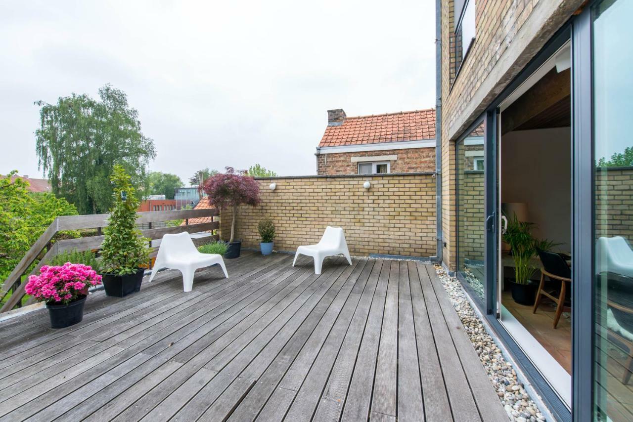 Vintage Duplex In Bruges Apartment Exterior foto